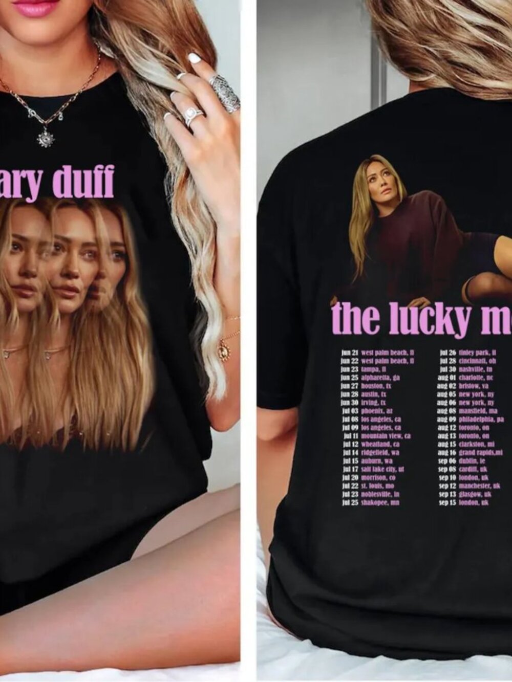 Hilary Duff Lucky Me Tour 2026 T-Shirt